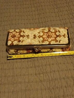 Vintage Floral Tapestry Bag/Makeup Bag